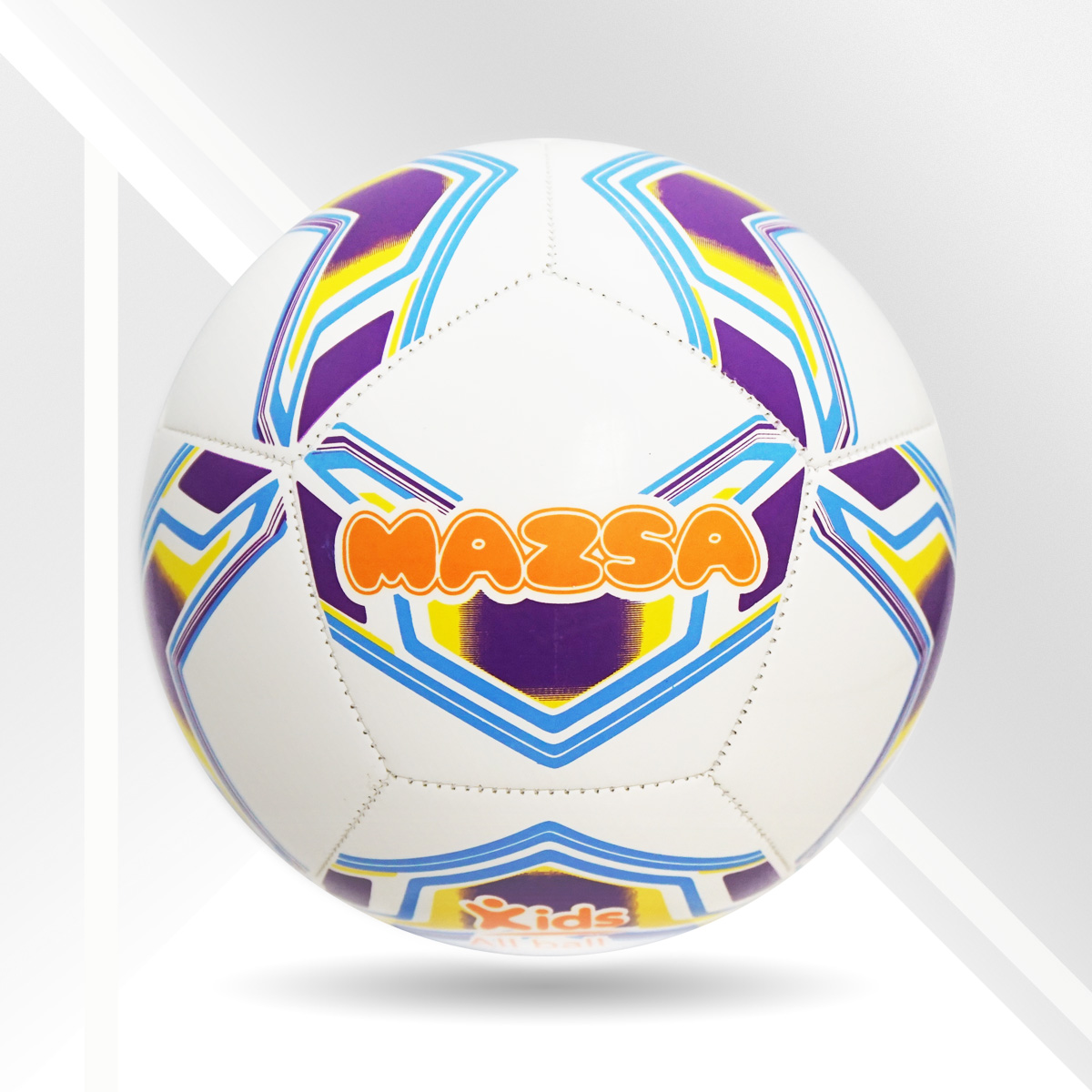 ฟุตบอล หนังเย็บ TPU 12 แผ่น MAZSA # 3 Pro Kid TPU Machine Stitched Soccerball MAZSA # 3