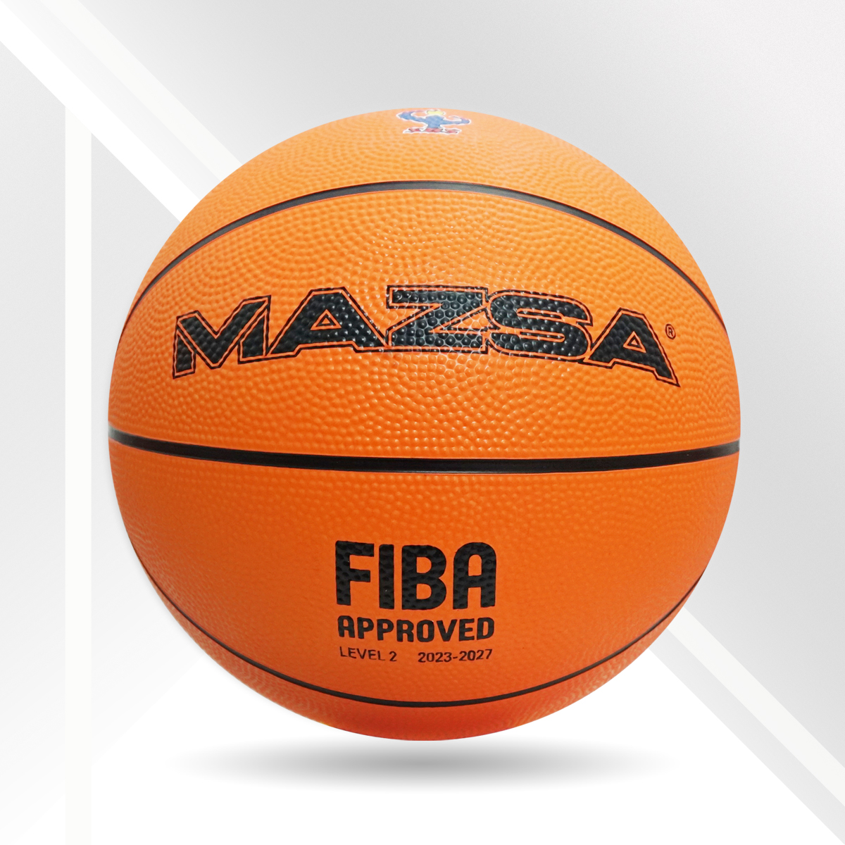 บาสเกตบอล ยางธรรมดา MAZSA 8 แผ่น  # 7 FIBA Regular Rubber Basketball 8 Panels  # 7 FIBA