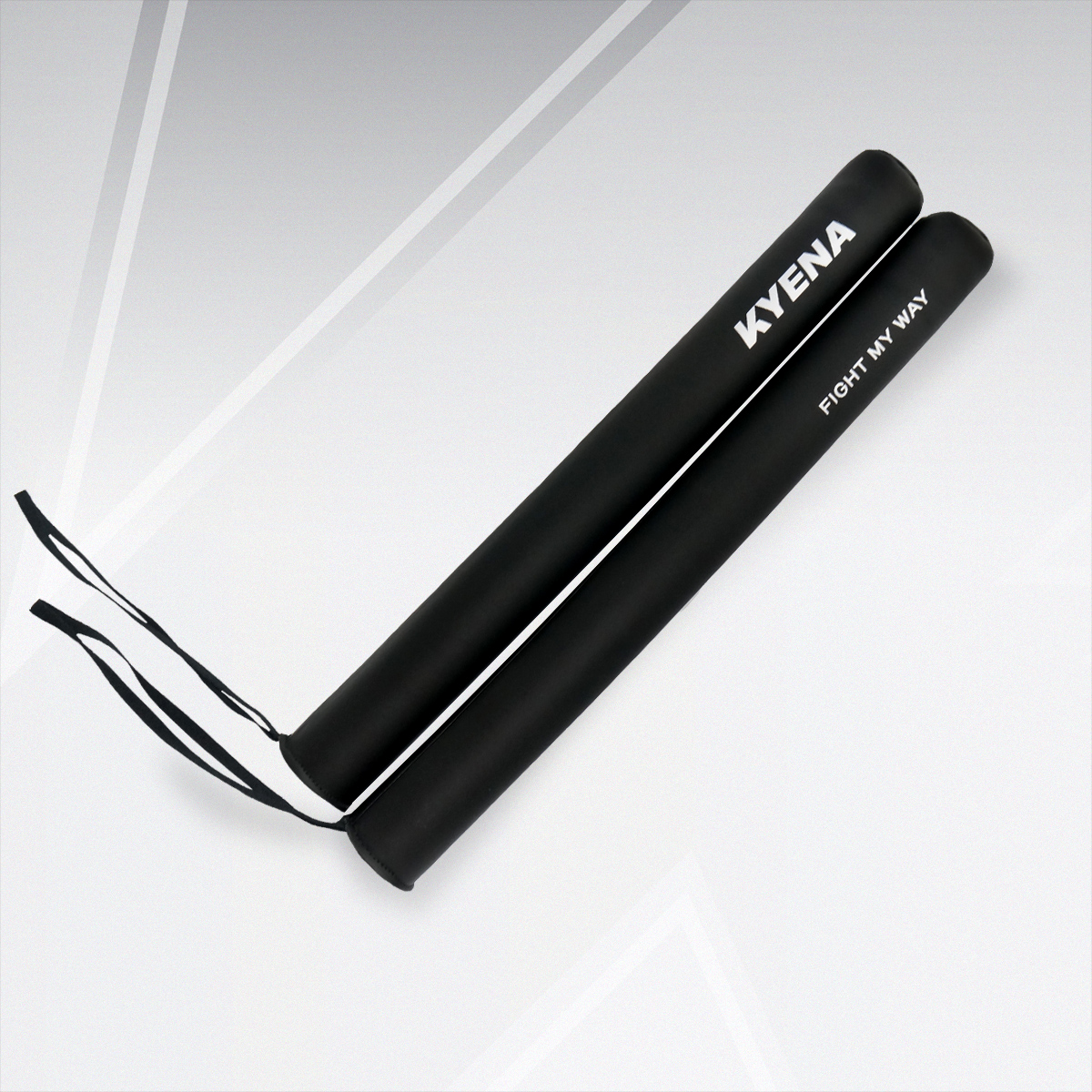 PU Boxing Sticks Matt Black/Silver PU Striking Sticks Matt Black/Silver