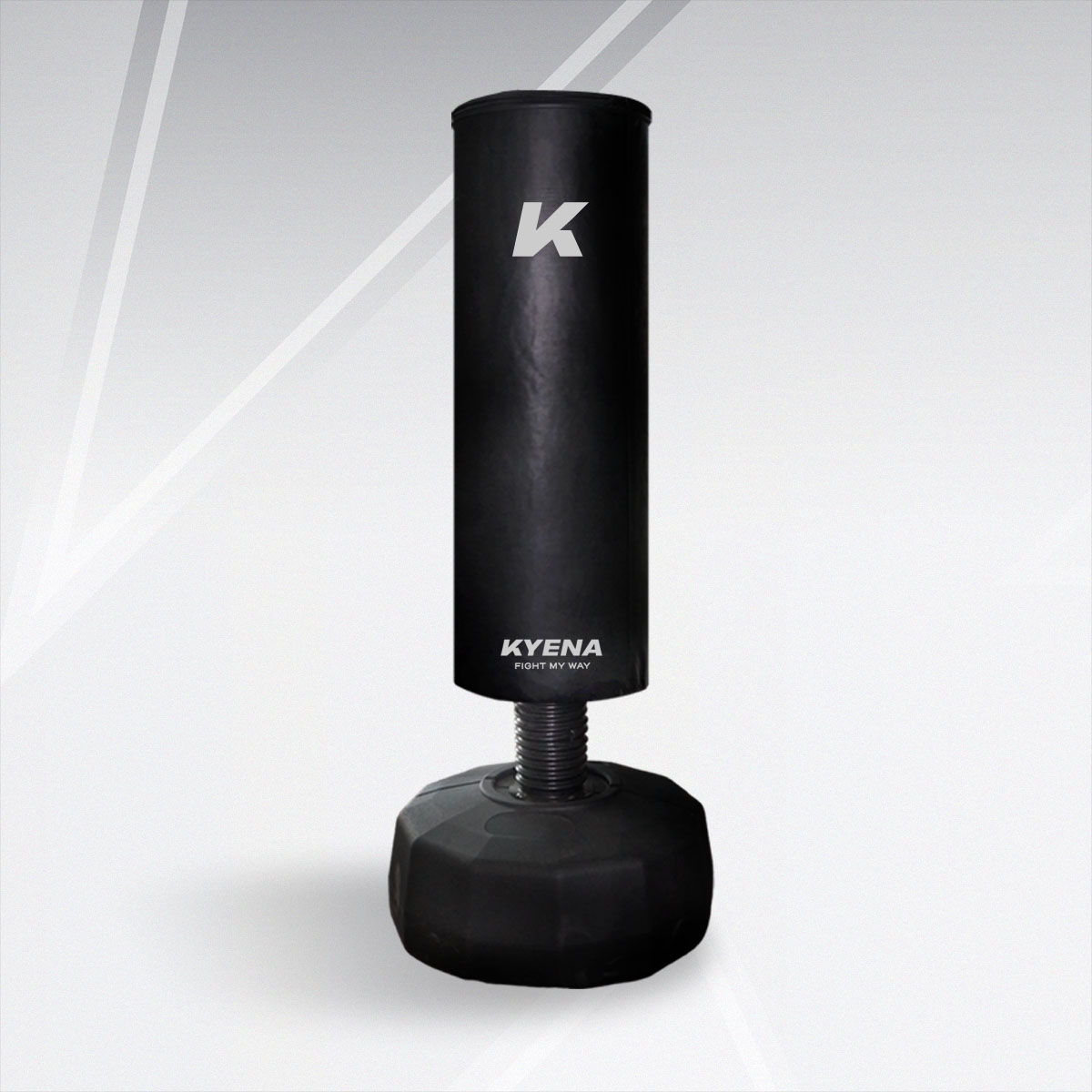 กระสอบทรายแบบตั้งพื้น สีดำด้าน/เงิน Boxing Machine Matt Black/Silver