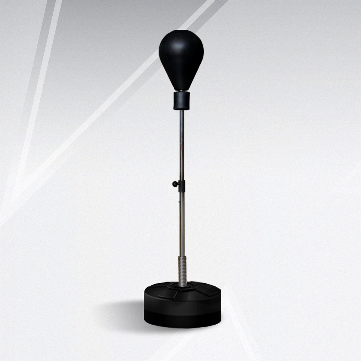 เป้าชกมวยแบบตั้งพื้น สีดำด้าน/เงิน Punching Machine Matt Black/Silver