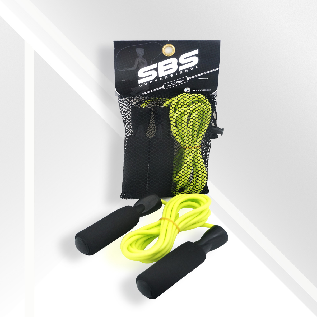 Jump rope, reflective yellow cable, Jump Rope - Fluro Yellow