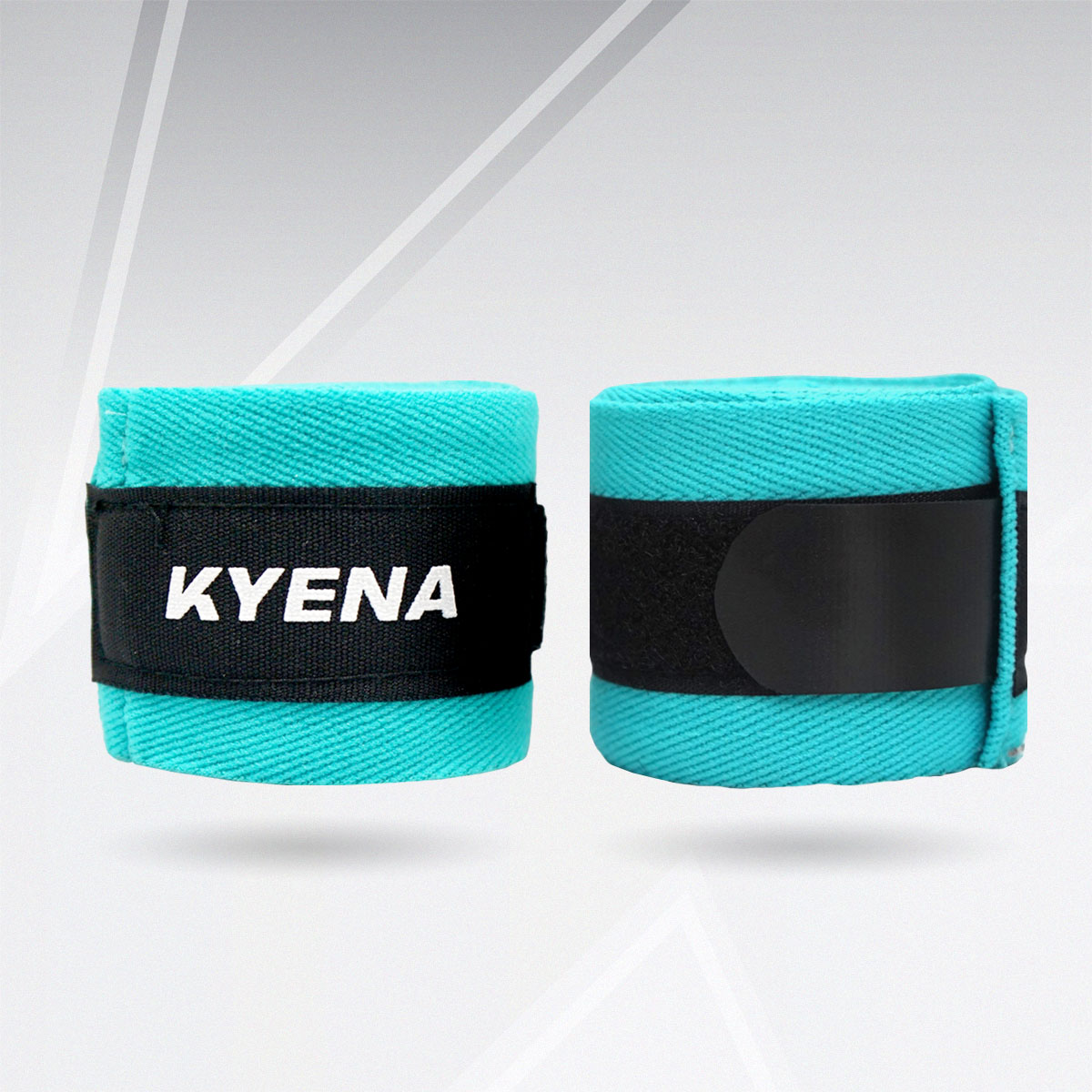 Boxing Hand Wraps herringbone pattern- Turquoise